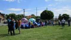 fronta na vodní zorbing